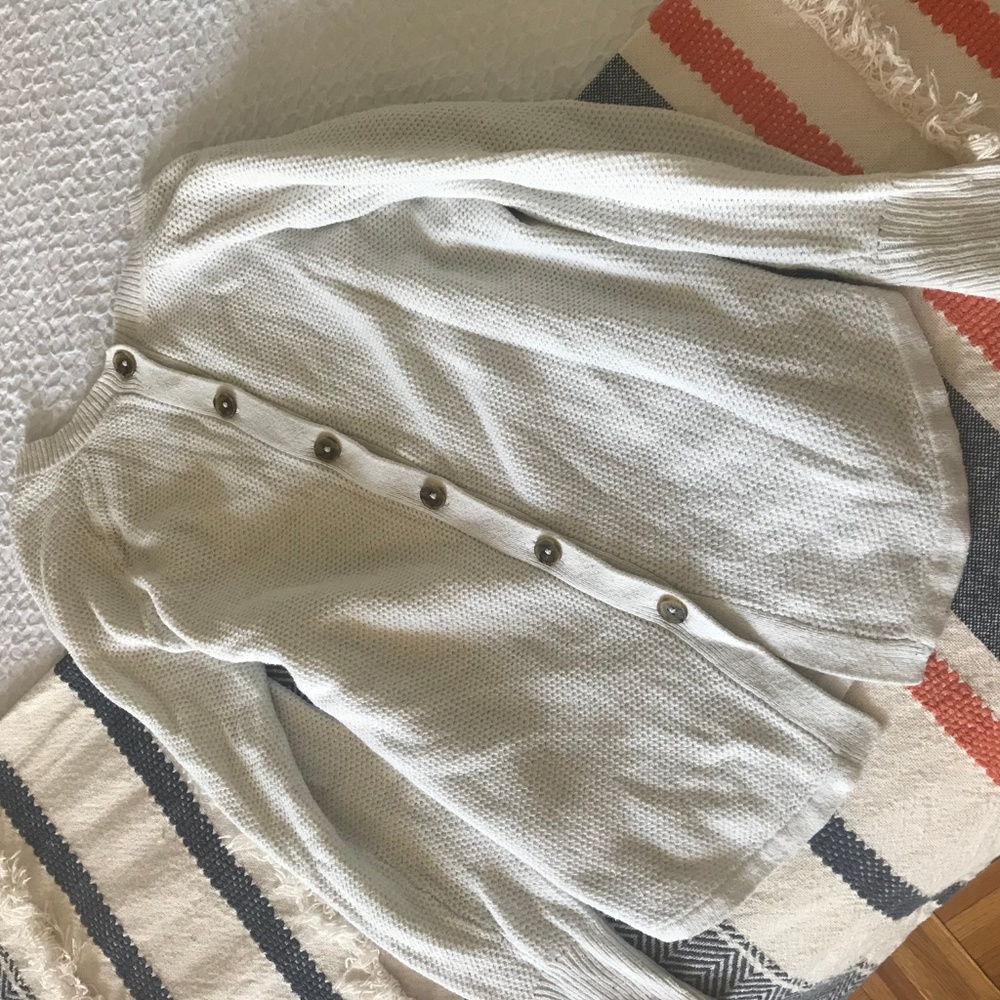 Madewell Cute Back-Button Reversible Sweater - image 4